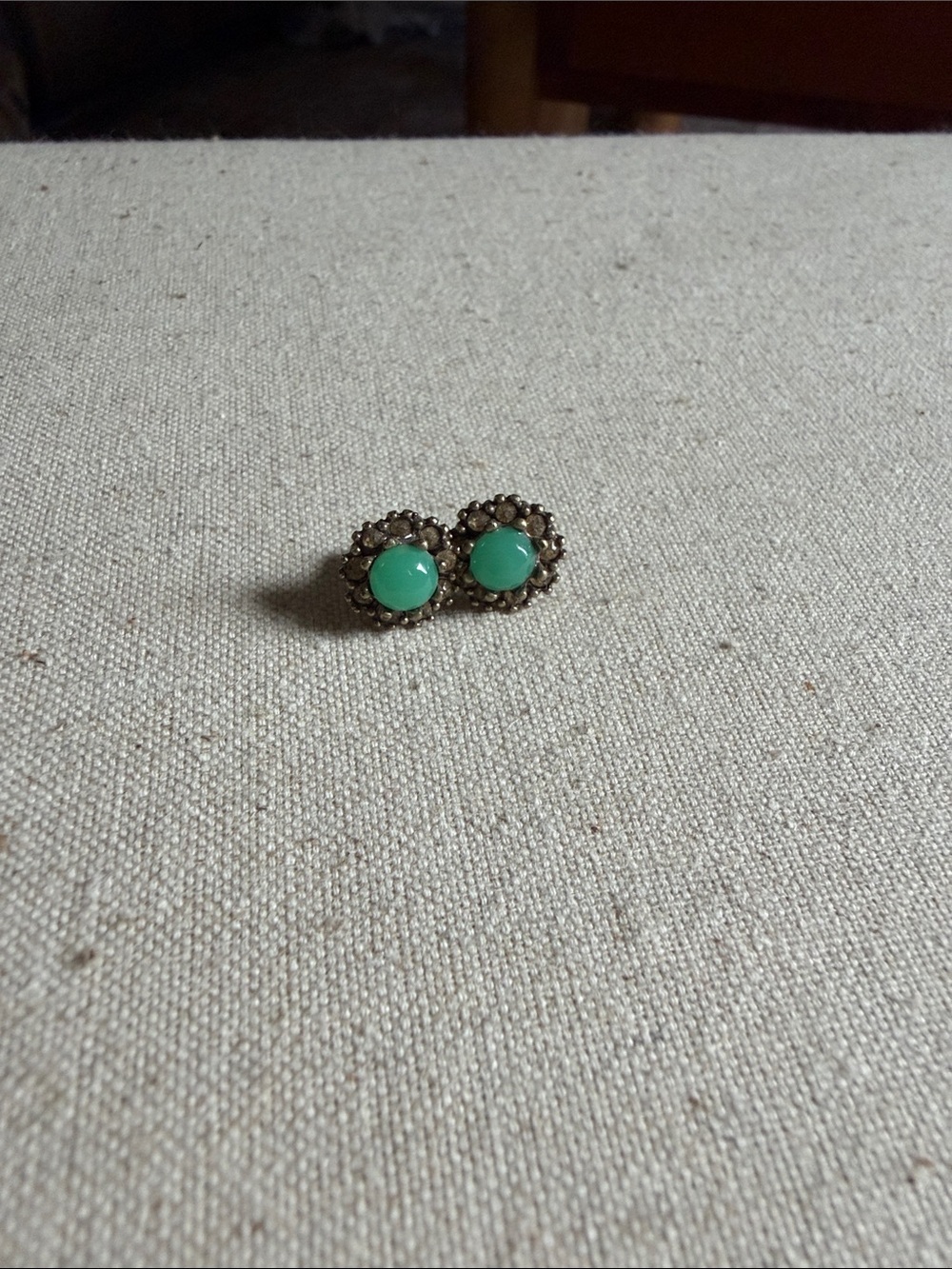 Chloe + Isabel Mint Green Halo Stud Earrings